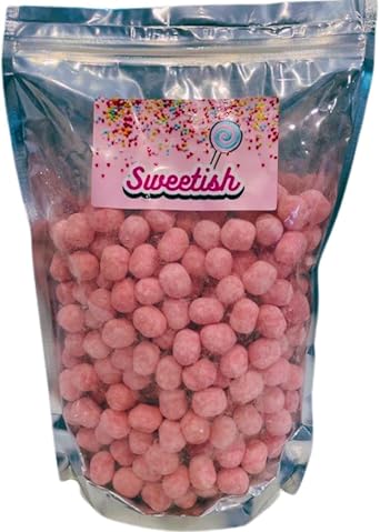 Pink Strawberry Bon Bons 1kg Sharing Pouch - Pick & Mix - Wedding Favour - Birthday- Vegan Recipe -By Sweetish