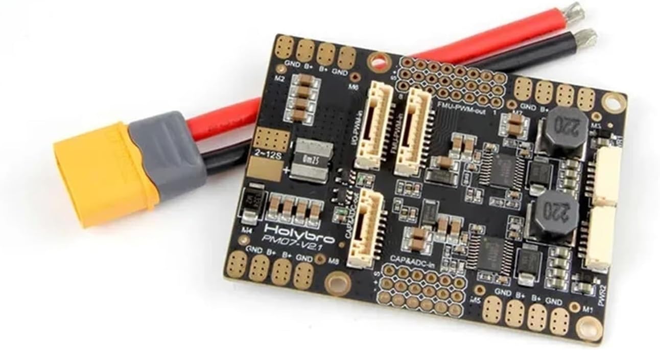 Power Management Module HolyBro PM07 with 5V UBEC Compatible with 2 to 12s LiPo Output Compatible with Pixhawk 4 PX4 Flight Controller RC Racing Drone