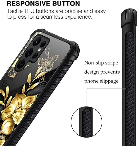 Miniatura 159 de Funda para Samsung Galaxy S23 Plus, protección de grado militar, esquinas a prueba de golpes, funda antiarañazos para Samsung Galaxy S23 Plus, flor