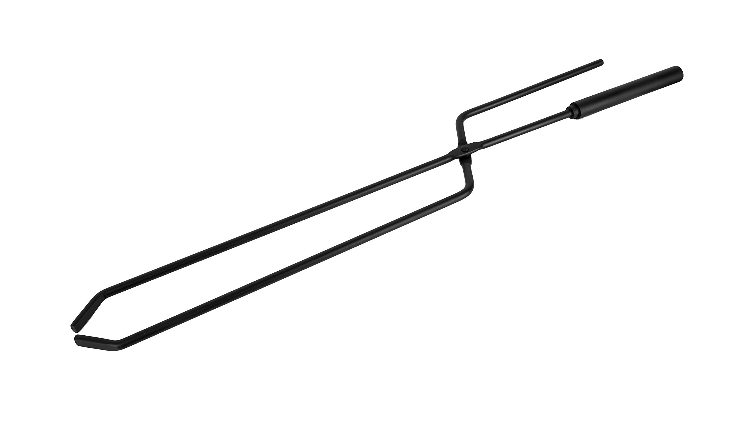 ADGO Kaminwerkzeug Modern 5-teiliges Kaminzubehör set 23,5 x 17 x 57 cm Ofenbesteck kaminbesteck: Schürhaken, Bürste, Kehrblech, Zange, Ständer, Edelstahl, schwarz lackiert