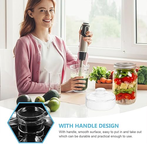 Miniatura 6 de PRETYZOOM 2 piezas de pesos de vidrio fermentado, peso de chucrut, tarro de vidrio de 1 galón, frascos de fermentación de pepinillos, fermentadores