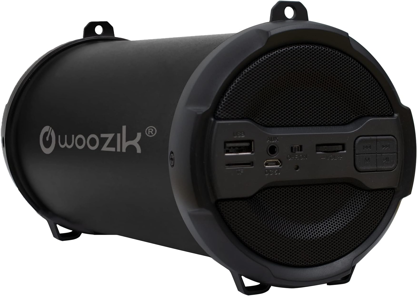 WOOZIK Rockit Go / S213 Bluetooth Speaker, Wireless Boombox Indoor/Outdoor with FM Radio,Micro SD Card, USB, AUX 3.5mm Support, Rechargeable Battery, Strap for Travel, Great for Parties! - Black