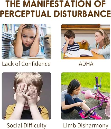 Miniatura 5 de HAPPYMATY Silla sensorial para niños con autismo, silla giratoria para niños, silla giratoria sensorial para mejorar la coordinación física, silla