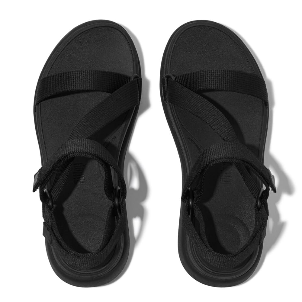 Fitflop F-mode Go Adj. Webbing Flatform Z-strap Sandals SandaleFemme