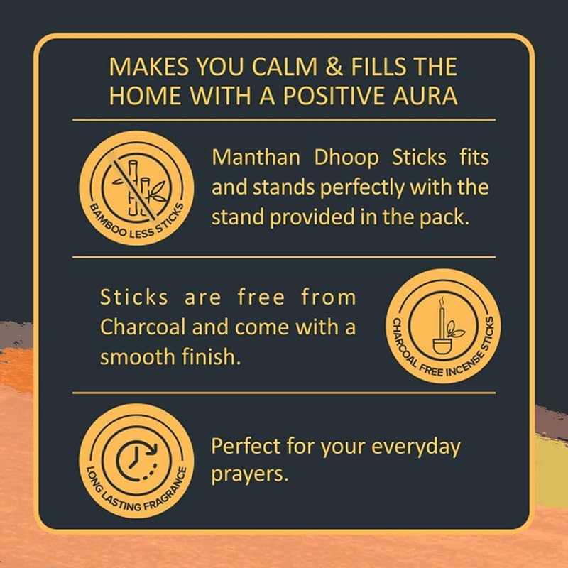 Zed Black Manthan Dhoop Sticks in 6 Fragrances - Mogra, Guggal, Chandan, Gulab, Loban & Kasturi - Pack of 12 Bamboo Less Incense Sticks (120 Units) offers donot miss