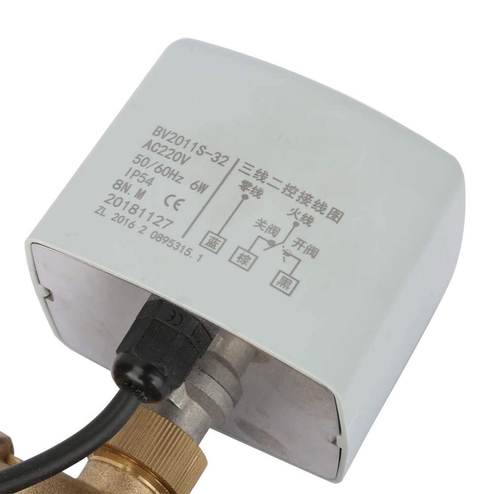 Alvinlite AC220V DN50 Válvula de bola motorizada de 2 pulgadas | Válvula eléctrica de 2 vías y 3 cables Bola motorizada