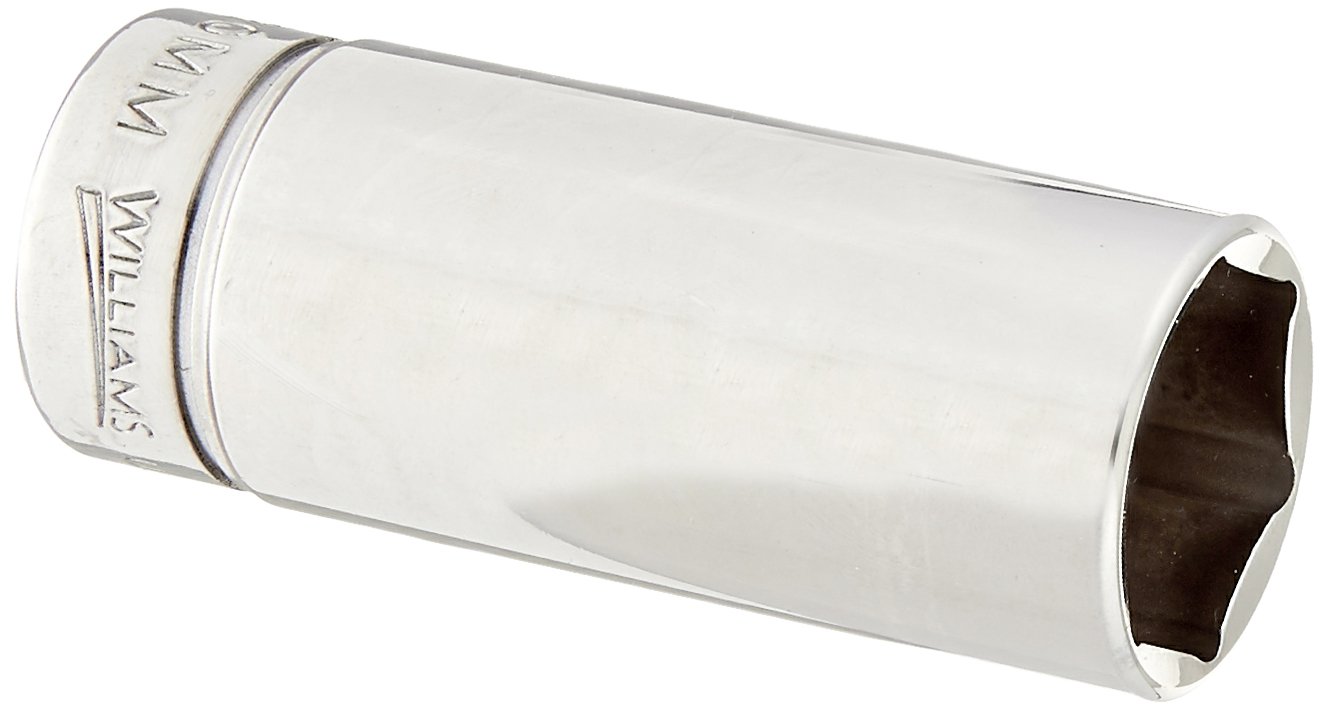 Williams JHWBMD-620 SUPERTORQUE 3/8-Inch Drive Deep Metric 6 Point Socket 20mm Size, High-Polished Chrome Finish