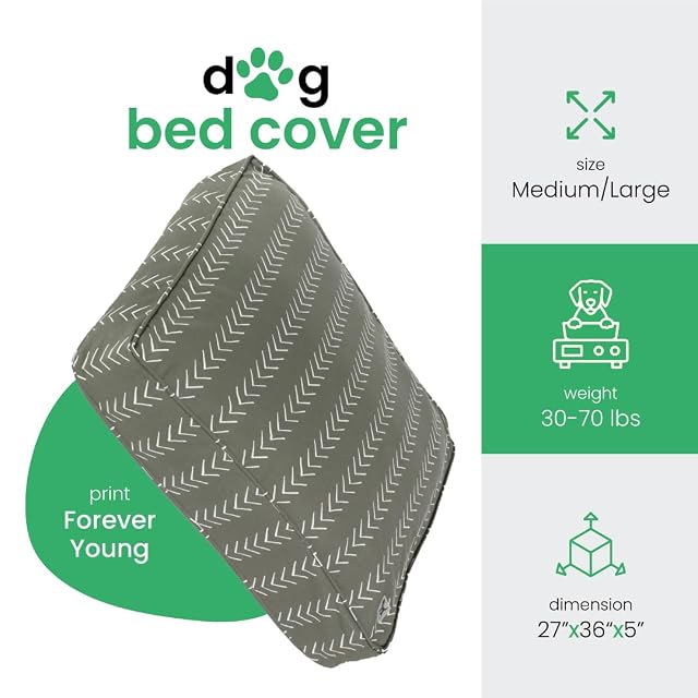 Foto 2 de 7 de Molly Mutt Forever Young Dd82b - Funda de Cama para Perros medianos a Grandes, 68,6 x 91,5 x 12,7 cm, 100%…