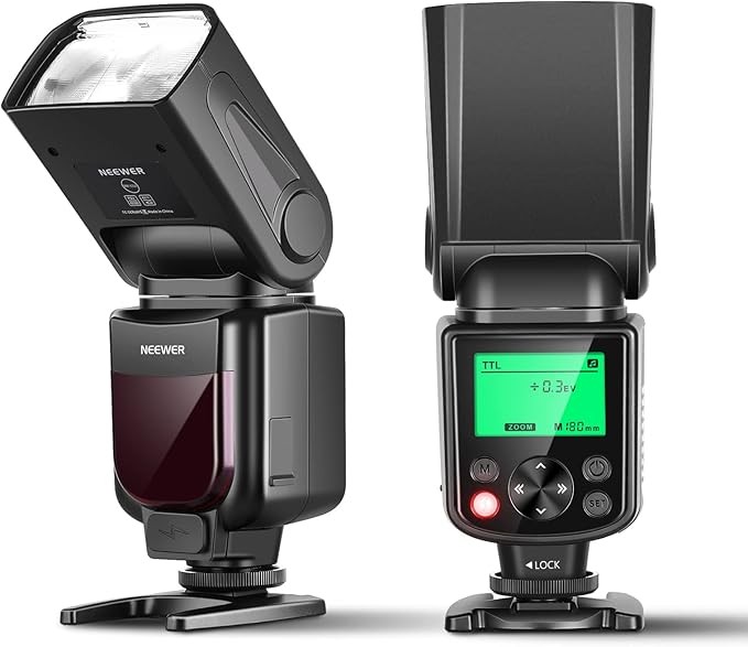 NEEWER Upgraded NW635IIC TTL Camera Flash Speedlite with LCD Screen