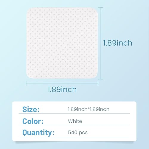 Miniatura 5 de Toallitas de uñas sin pelusas, almohadillas quitaesmalte de uñas, 540 toallitas de extensión de pestañas, almohadillas suaves no tejidas de acetona