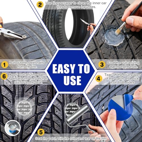 Tallew Heavy Duty Tire Patches Kit