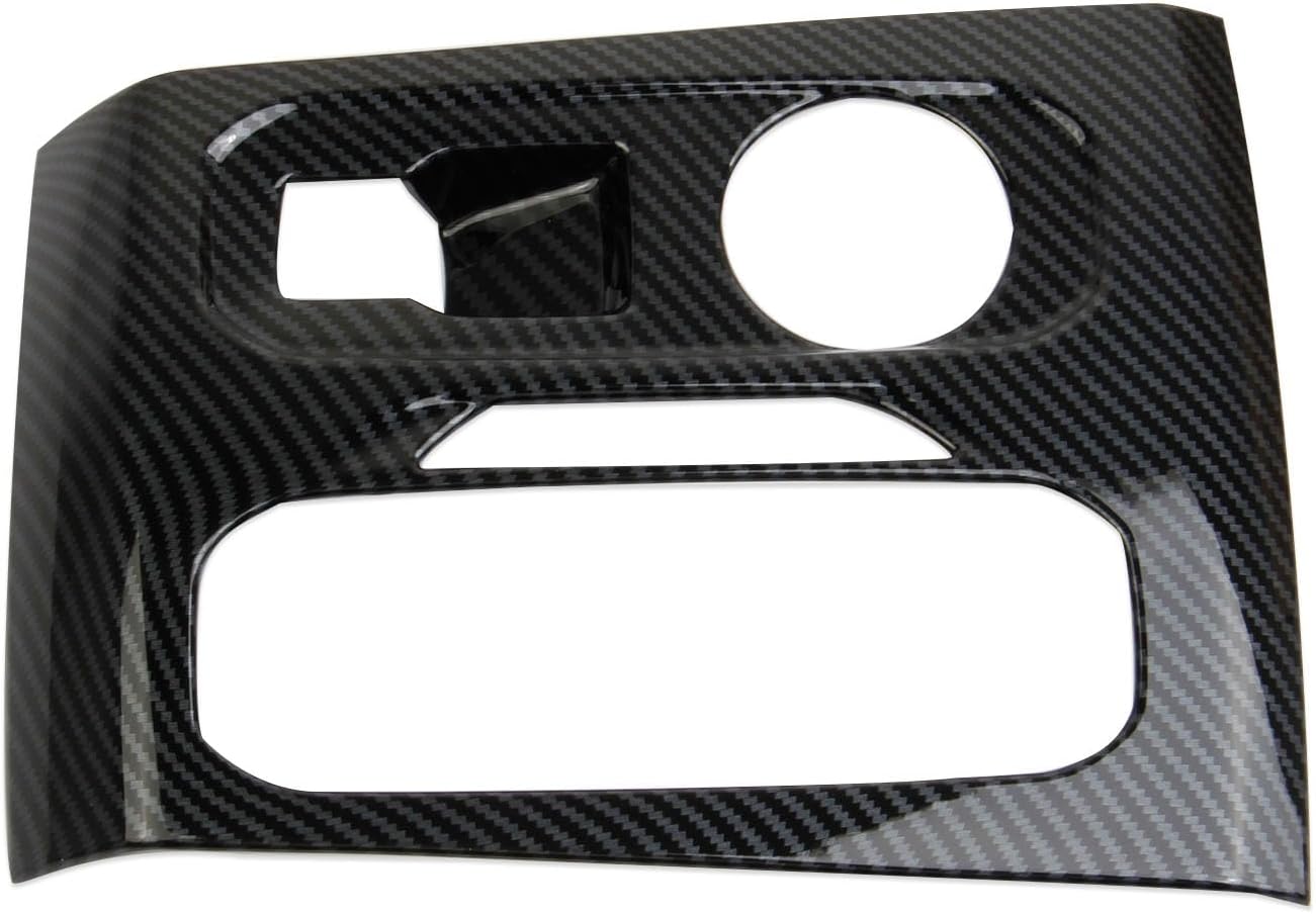 Korlot Carbon Fiber Style Center Console Gear Shift Panel Cover Trim Accessories for 2023-2026 Chevrolet Colorado for GMC Canyon 4WD
