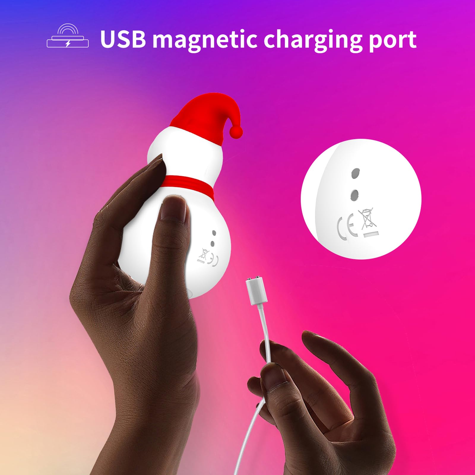 COREXPOWER Clitoral Sucking Vibrator Sex Toy, 10 Clitoral Nipple Sucking Modes, Female Private Part Vibrator, Suitable for Adult Couples, Christmas Valentine's Day Adult Toys Snowman Suction