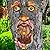 Mood Lab Tree Face Decor - Outdoor Bird Feeder - Old Man Face Decoration with Flowers - Tree Garden Hugger - Yard Art Statues