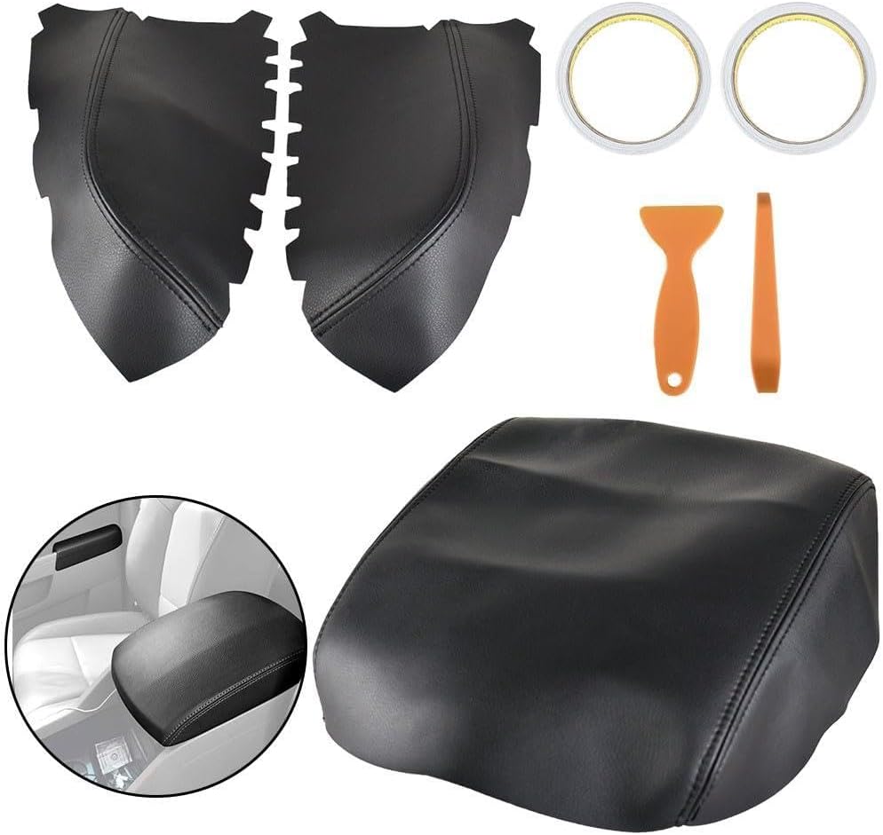 Genuine For Honda Pilot 2009-15 Center Console Lid Front Door Armrest Cover Leather OEM Replacement
