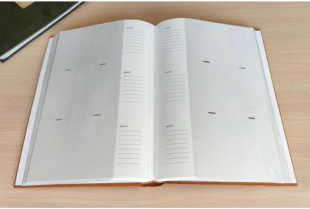 Travel Growth Commemorative Book ﻿ Album Velvet Cover Large Insert Laminated Photo Album Storage Album Applicable to Photos, Receipts, Star Cards, etc(Gray)