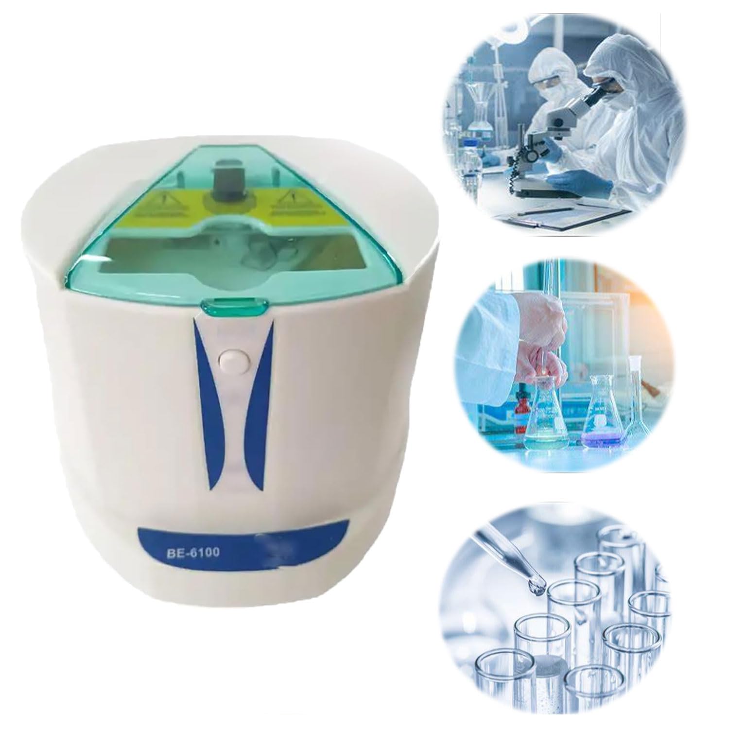 JOSBY Centrífuga de Mesa de Laboratorio, centrífuga instantánea de 2500 RPM con Placa de PCR de 96 Orificios, Fuerza centrífuga de 500 g y Rotor Fijo verticalmente, centrífuga de microplacas médicas