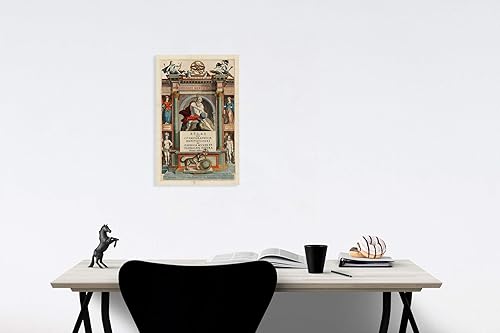 Miniatura 2 de Historic Pictoric Impresión artística Atlas Sive Cosmographicae Meditationes De Fabrica Mundi et Fabricati Figura, 1623, 1623, Arte de pared vintage