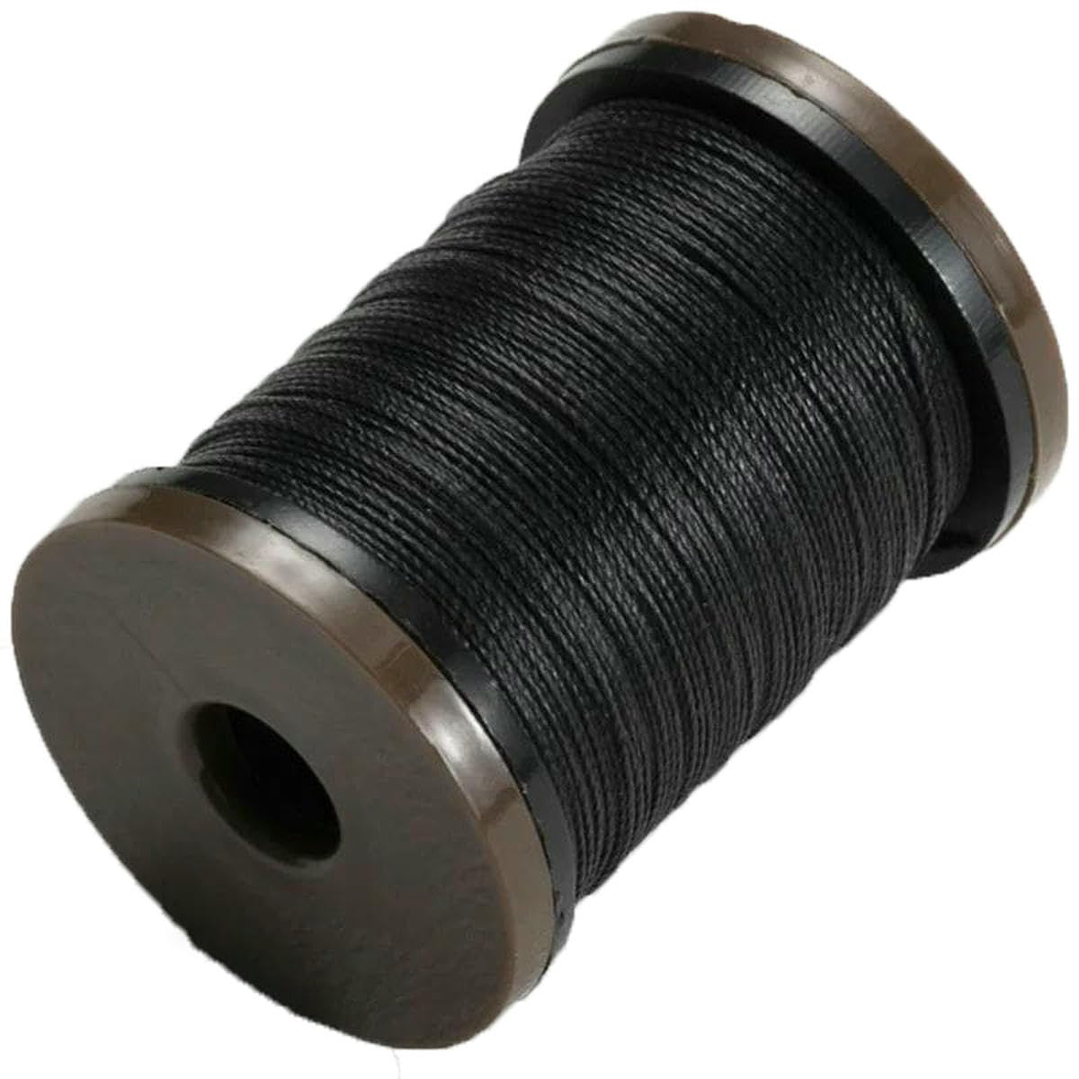 0.4-0.8mm Round Waxed Thread for Leather Craft Sewing Jewelry Round Wax Coated Thread for Braided Bracelets Leather Sewing-07- Black-0.5mm 90m