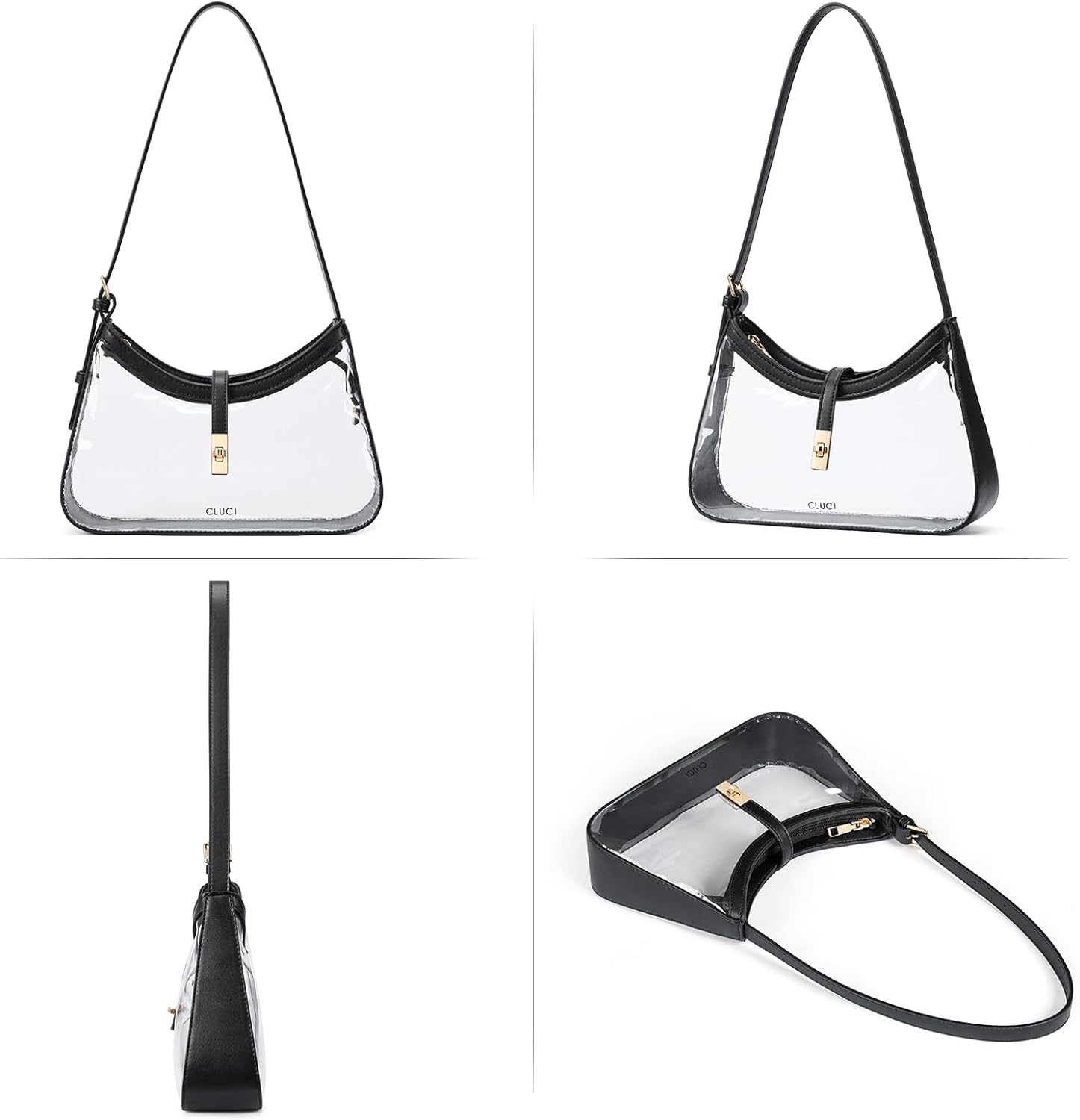 CLUCI Shoulder Bag for Women, Purses for Women, Handbag Hobo Bags Vegan Leather Crossbody Purse with Adjustable Strap - Image 6