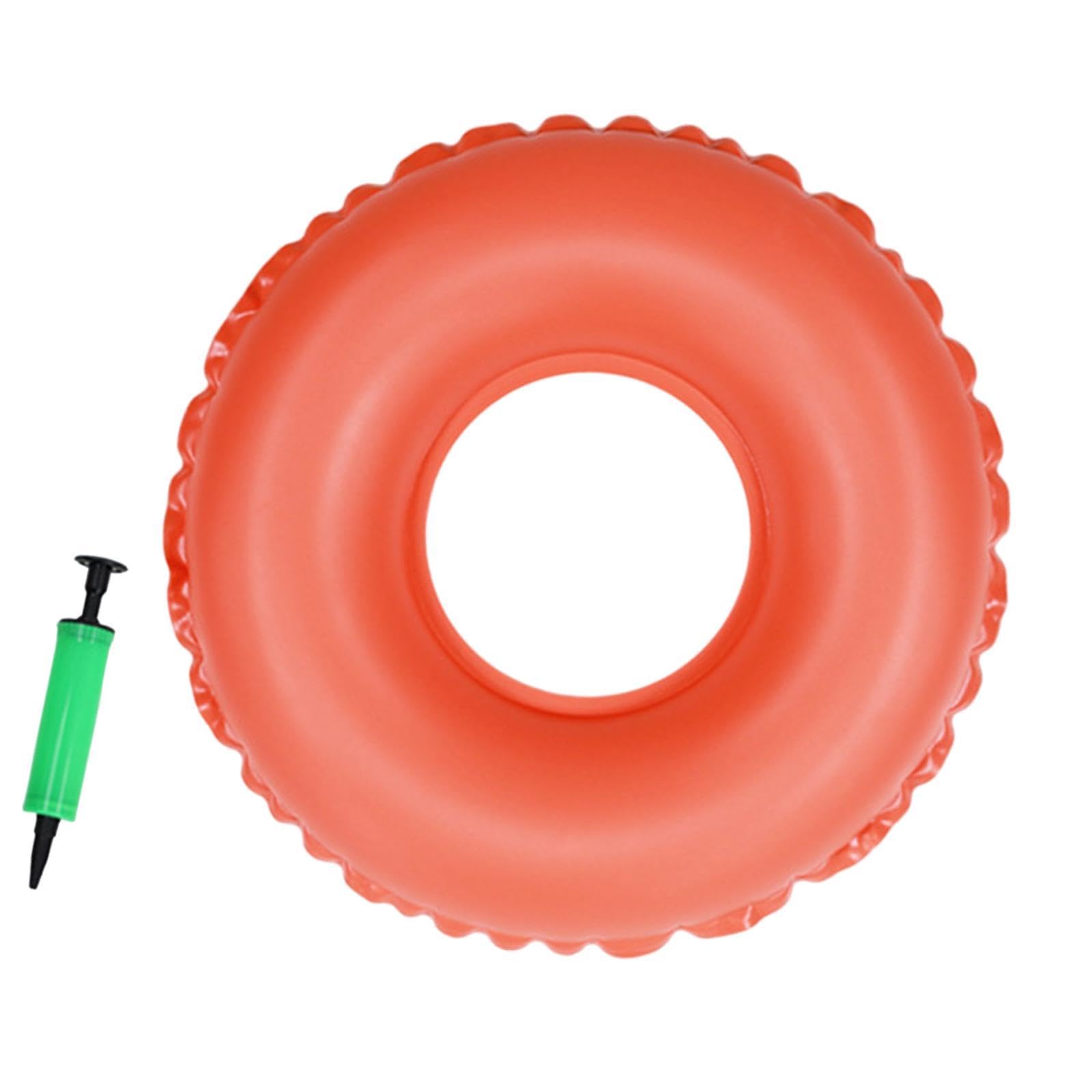 Portable Inflatable Ring Cushion With A Pump For Hemorrhoid Car Office Chair Orange-image-42