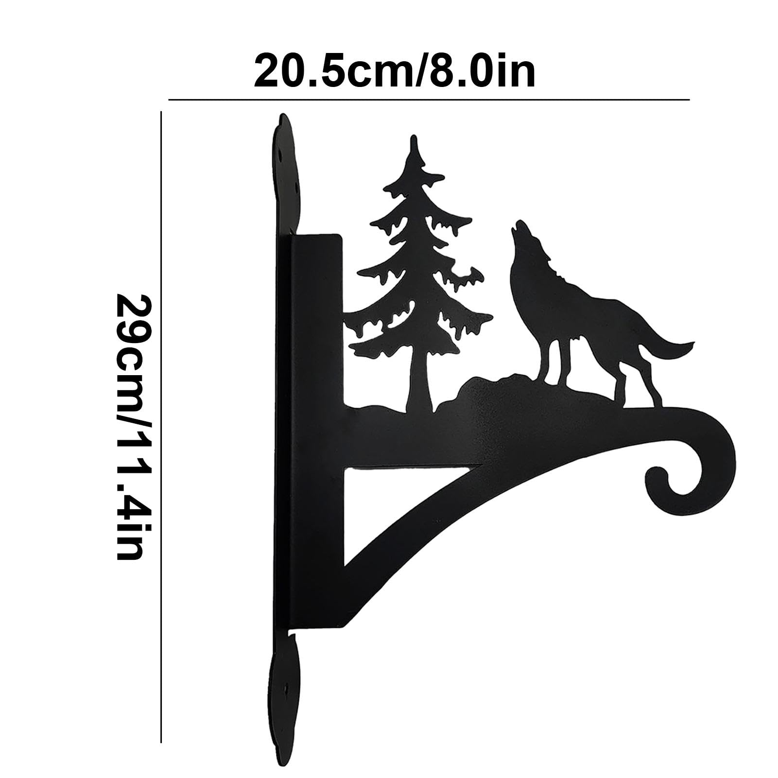 Pzuryhg Vogelfutterstation Wandmontage – Eisen, 29x20,5 Cm, Mit Schrauben Für Futterhäuschen & Blumenkörbe