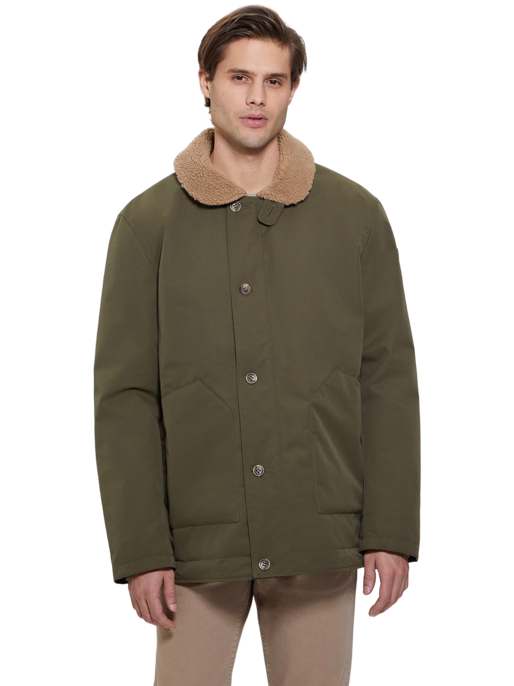 Men's Shia Military Jacket Sherpa Collar