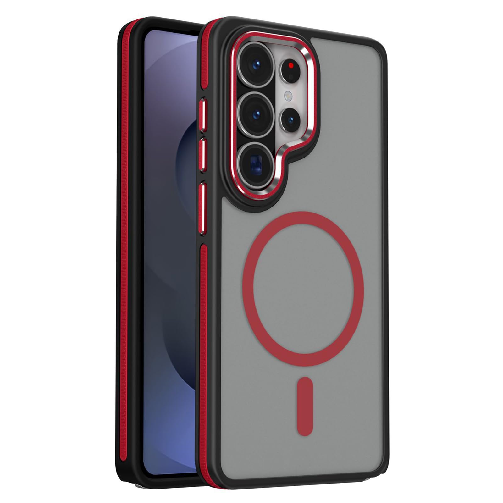 Coque magnétique Samsung S26 Ultra rouge : stop aux rayures d'objectif - 8