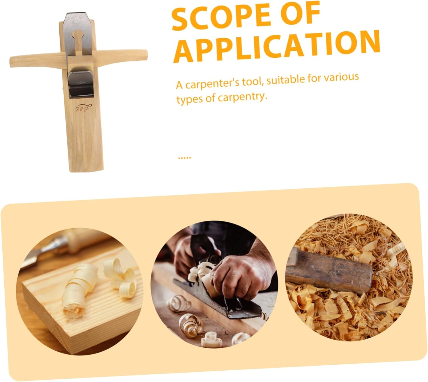 Extended Hand-pushing Planer for Woodworking Portable Hand Planer Tool Planes Door Tools for Woodworking