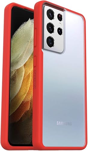 OtterBox PREFIX SERIES - Funda para Galaxy S21 Ultra 5G (solo no es compatible con tamaños no Plus o extragrandes), color rojo (marrón claro y