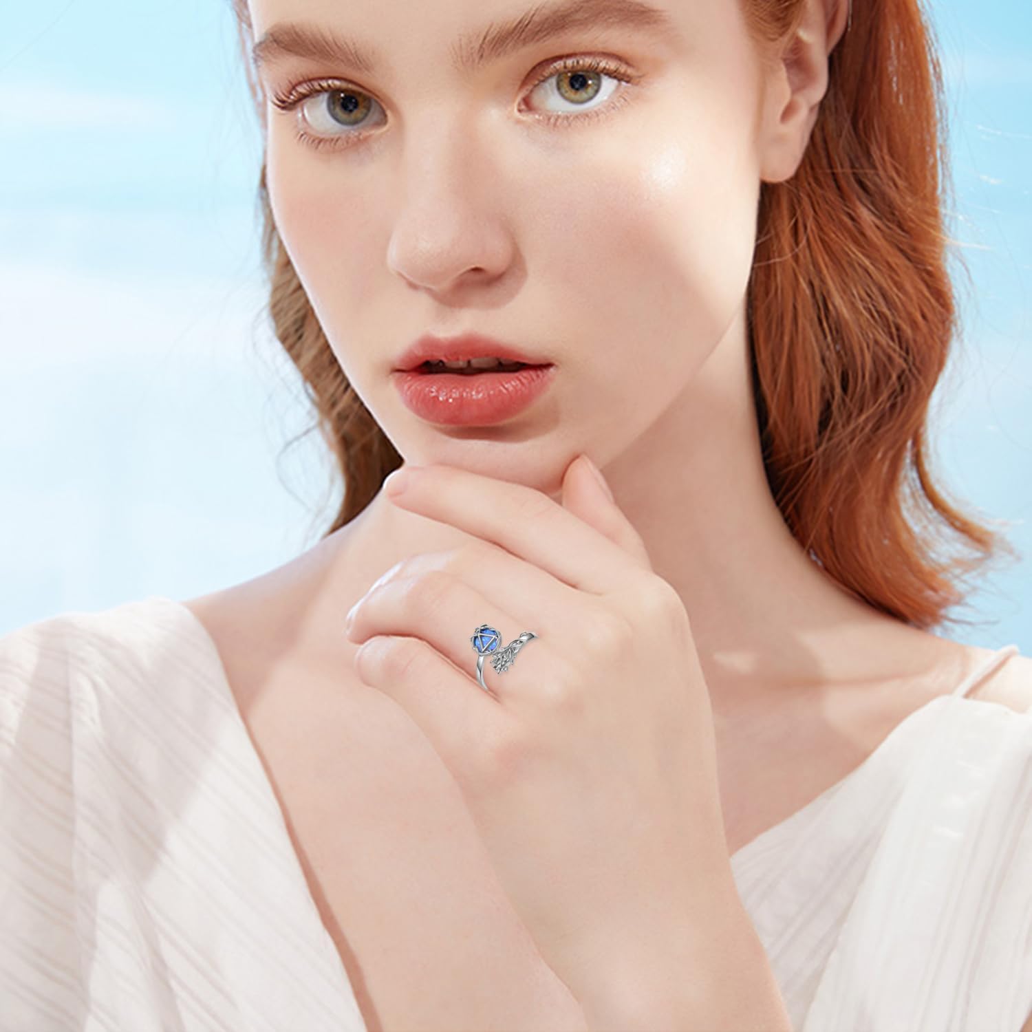 Sobriety Rings 925 Sterling Silver Sobriety Rings for Women Alcoholics Anonymous Ring Best Sobriety Gifts Sobriety Gifts AA ring Jewelry for Women - Image 5