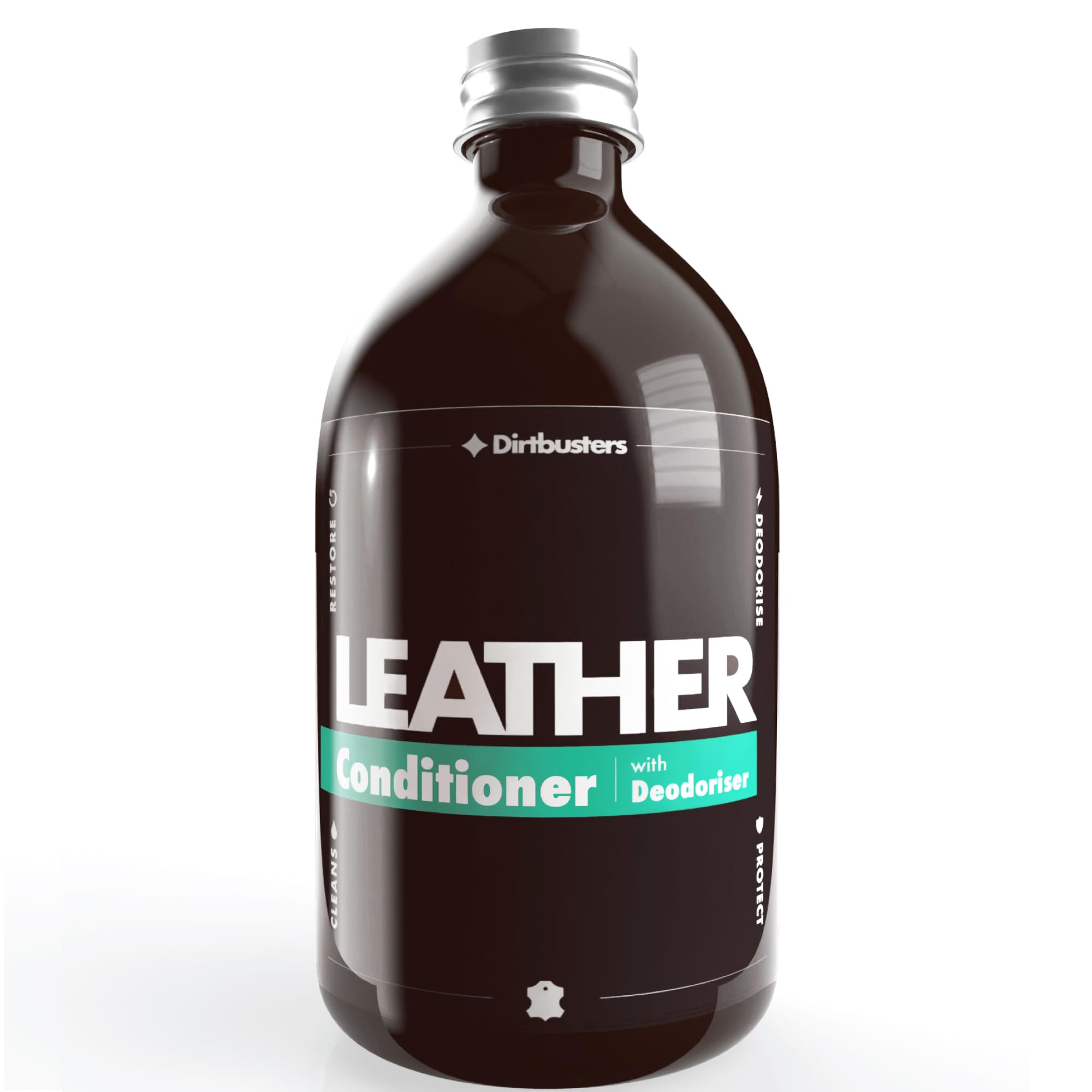 Dirtbusters Leather Conditioner, Protector & Restore, With Deodoriser To Revive & Nourish Leather Sofas, Furniture, Shoes, Bags, Car Seats, Saddles & Tack (500Ml)