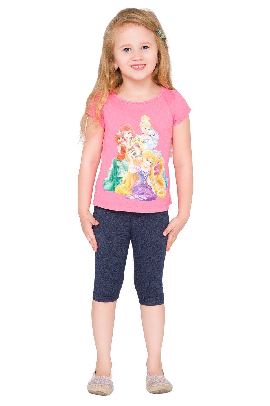 hi!mom Girls Cropped Leggings 3/4 Lenght - Cotton Basic Opaque Stretchy Dance Sport School Summer Capri Leggings - Pants for Kids Leggings — view 20