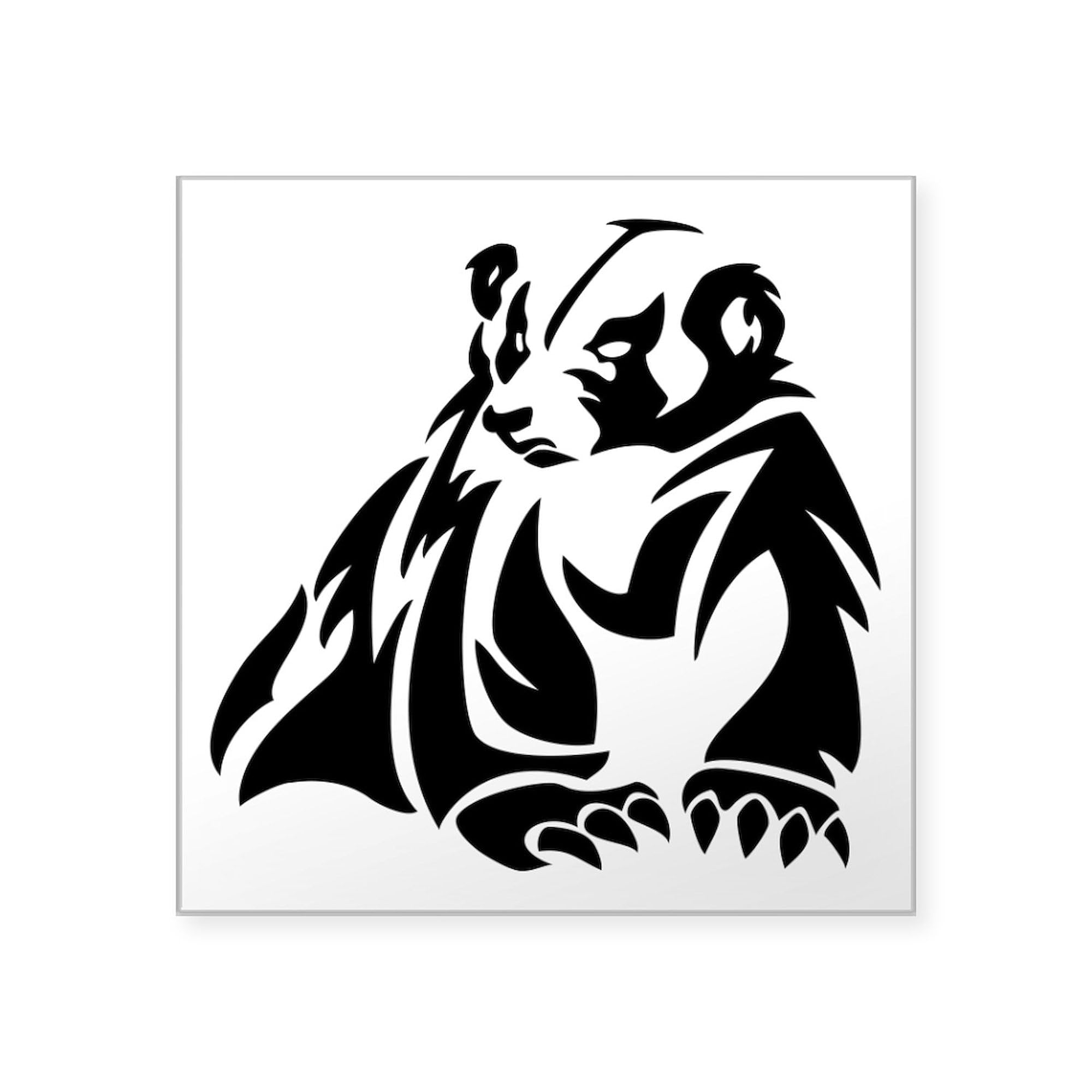 CafePress Badger Sticker Square Bumper Sticker Car Decal