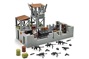 LEGO Military Base Armory for Army Minifigures: War Accessories and Defense Base