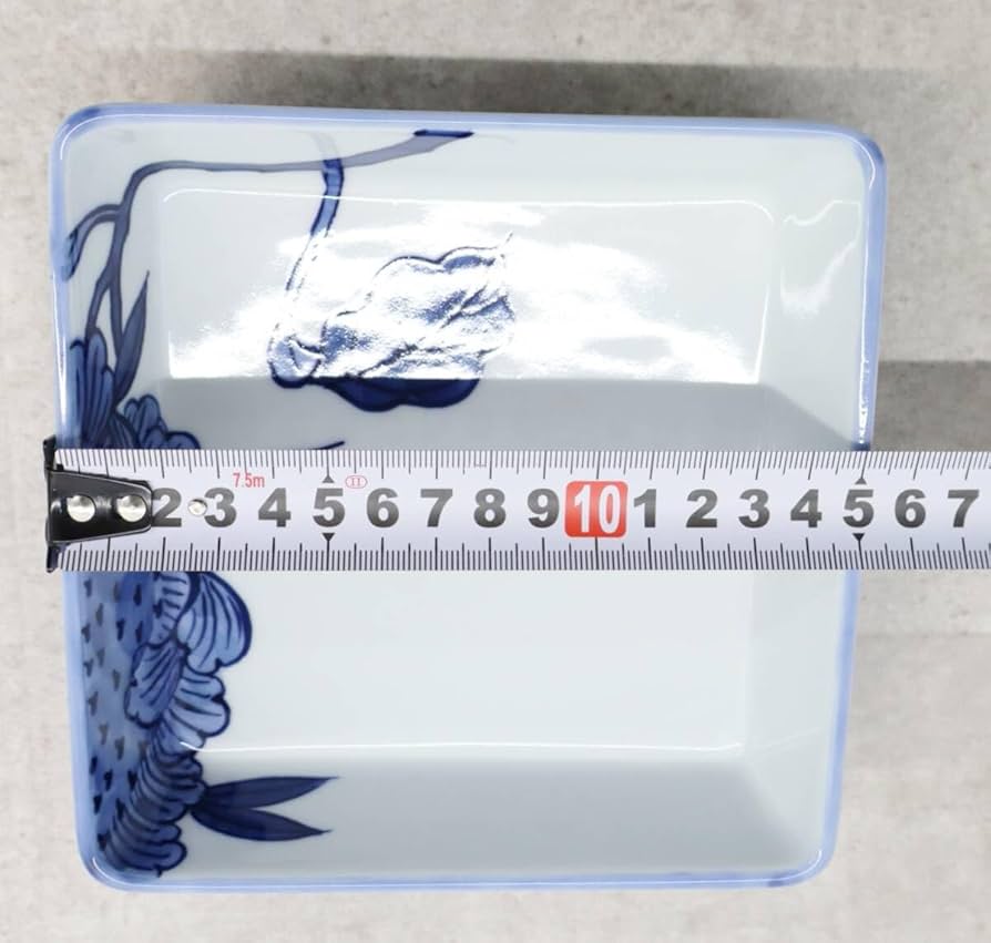 ご確認用です。源右衛門染付向日葵角皿