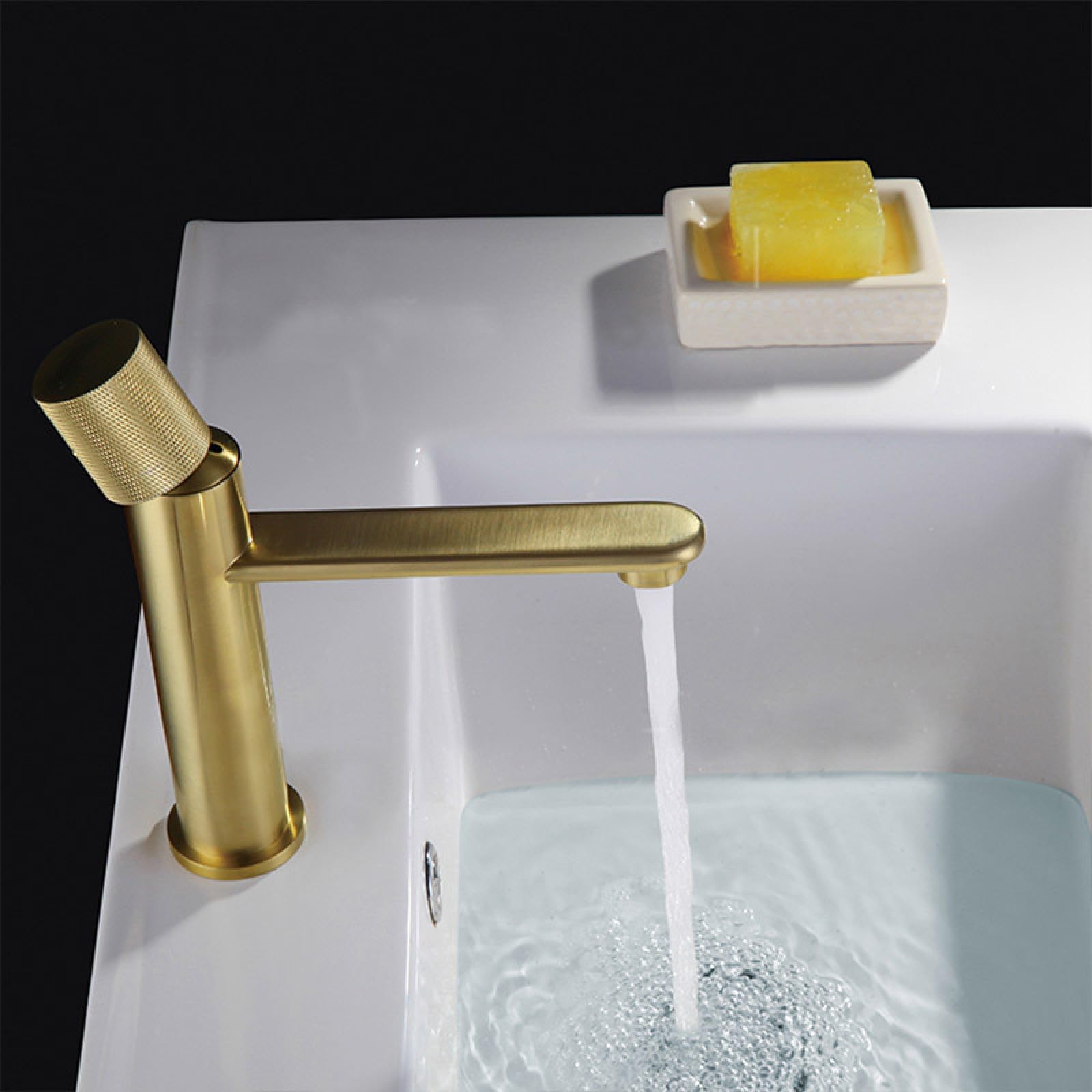 Inodoro de baño de doble orificio grifo gris frío y caliente con tubo de entrada de 60 cm