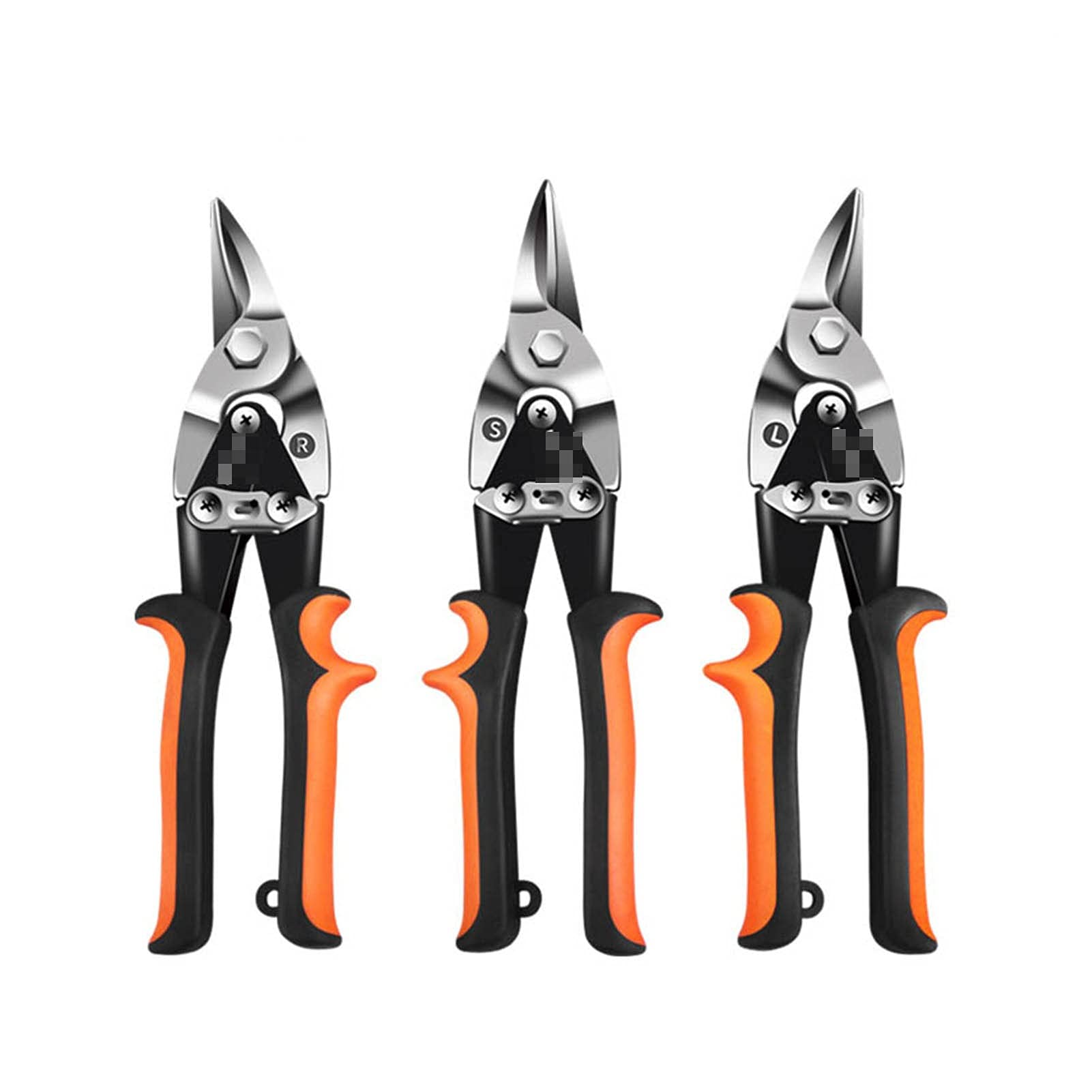 Cortatubos, Tijera de corte de láminas de metal, cortador de tubería de PVC, tijeras industriales profesionales Tijeras de hierro tijeras multiusos Tin Snips(Right Cut(R))