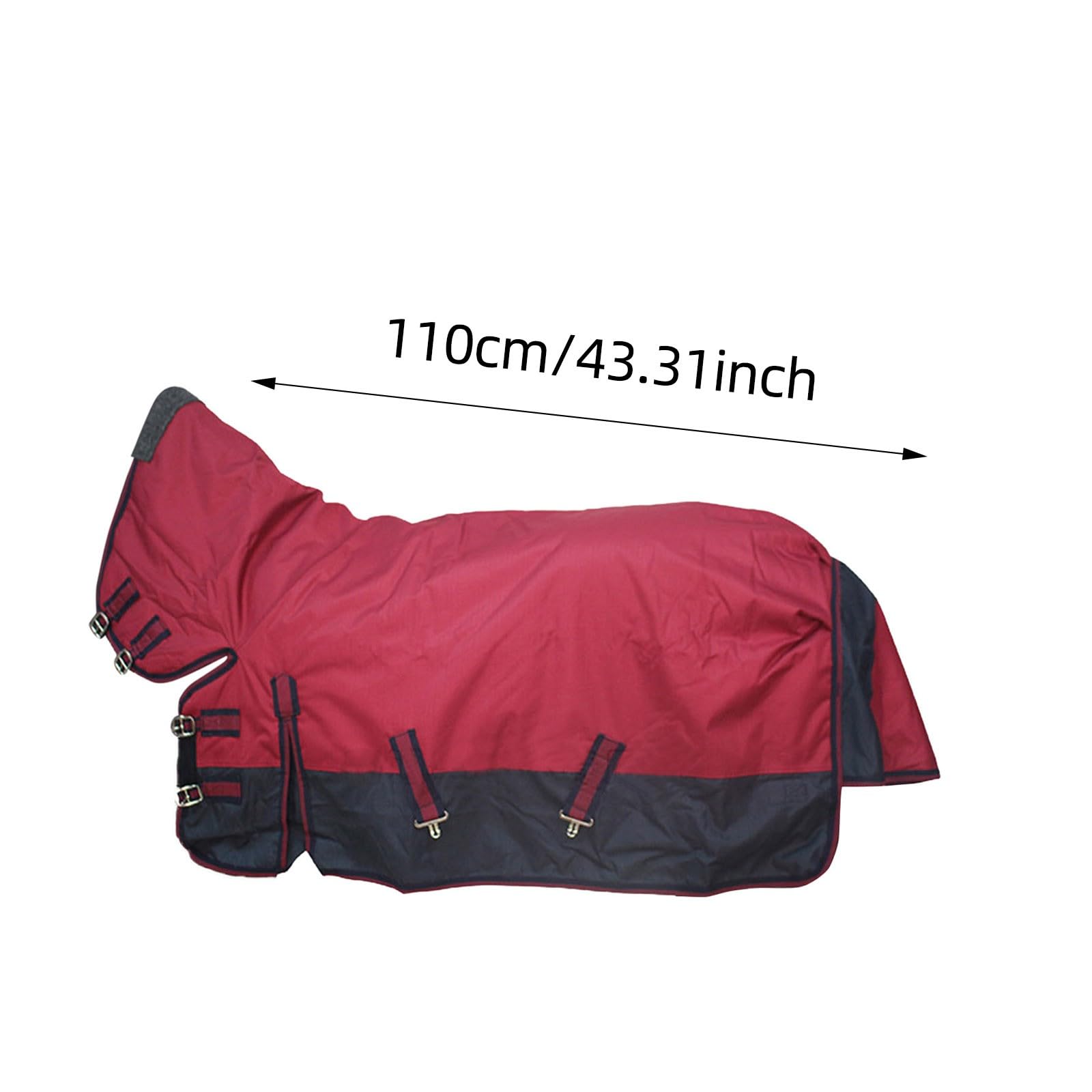 Generisch 2026 Couverture de cheval résistante, pour l'hiver, chaude et douillette, épaisse en tricot pour chats de petite à moyenne taille, gris, 110 cm