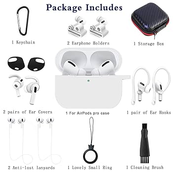 Apple AirPods Pro White➕NOMADカバー Amazon.com: for Airpods Pro Case Cover White, for Airpods