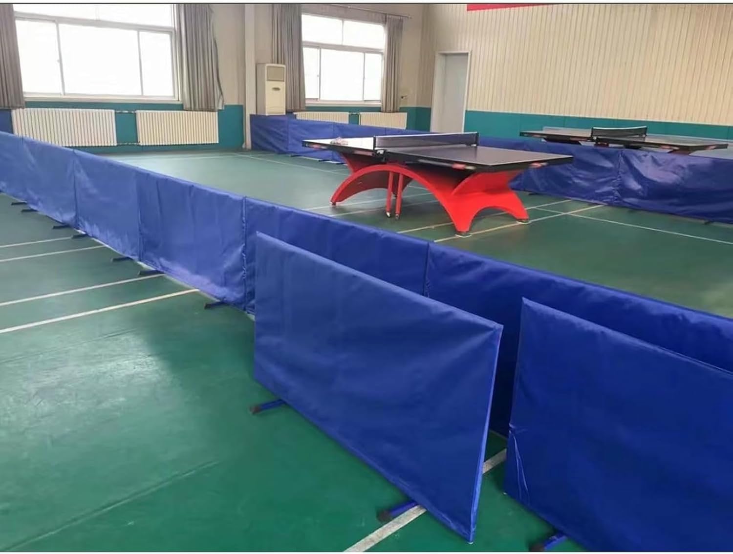 Commercial Ping Pong Court Surround Barrier, 4 6 8 10 12 Pack Competition Table Tennis Barrier Baffle for School/Playground/Training, with 420D Oxford Cloth