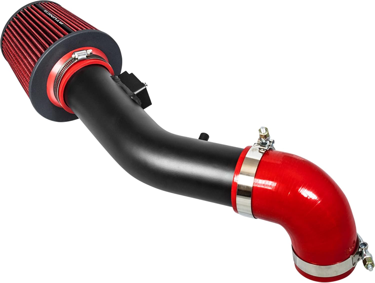 RTUNES RACING BLACK PIPE SHORT RAM AIR INTAKE + FILTER Compatible For Chevrolet 05-10 Cobalt/08-12 Malibu / 07-10 Pontiac G5 / 05-07 Saturn Ion 1/2/3 2.2L/2.4L I4