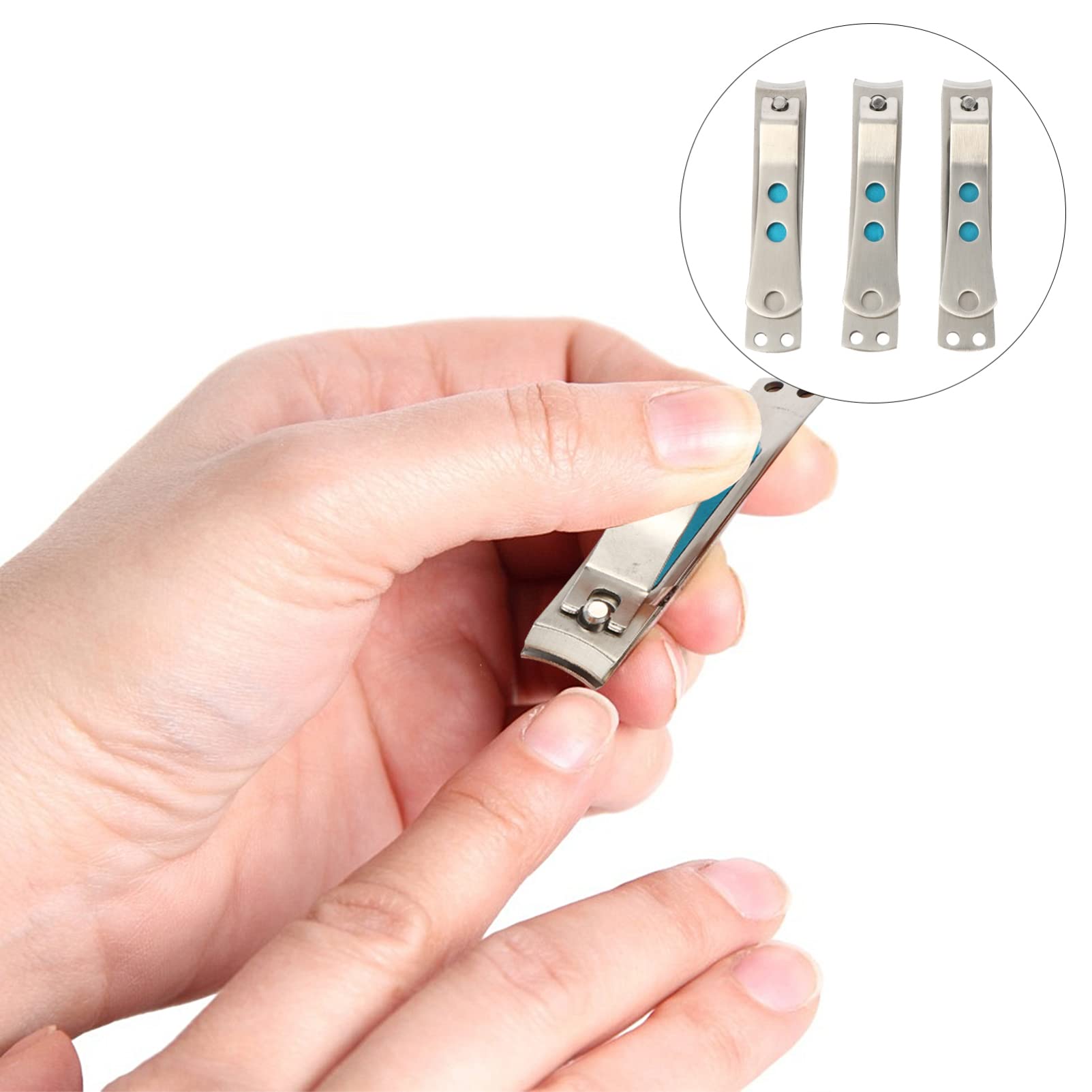minkissy 6pezzi Tronchesi Unghie Acciaio Inossidabile Kit Professionale Per Manicure e Pedicure Design Comodo e Sicuro Adatto Uomini e Donne Utensili Per Delle Unghie Per Casa e Viaggio