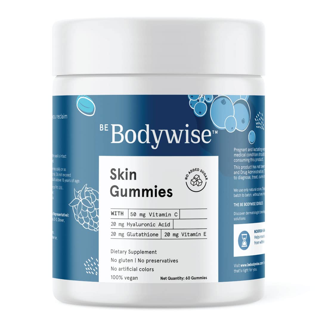 Buy Be Bodywise Skin Gummies with Vitamin C, Hyaluronic Acid, Vitamin E