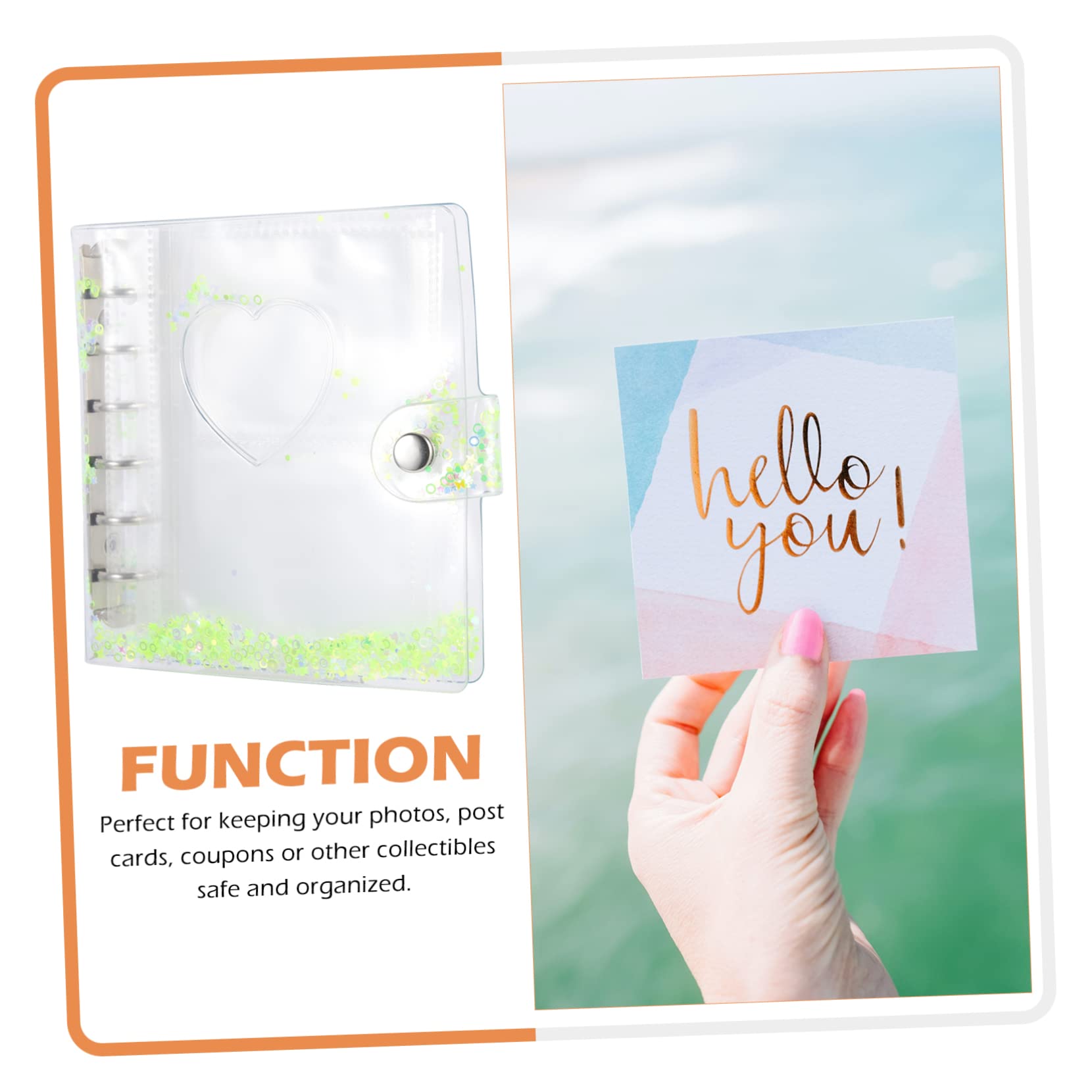 Operitacx 3 Set Porta Album a Fogli Mobili Custodie Per Album Fotografico in Pvc Ricariche Per Album Fotografici Libretto Porta Documenti Portafoto Ragazza Con Coperchio Contenitore