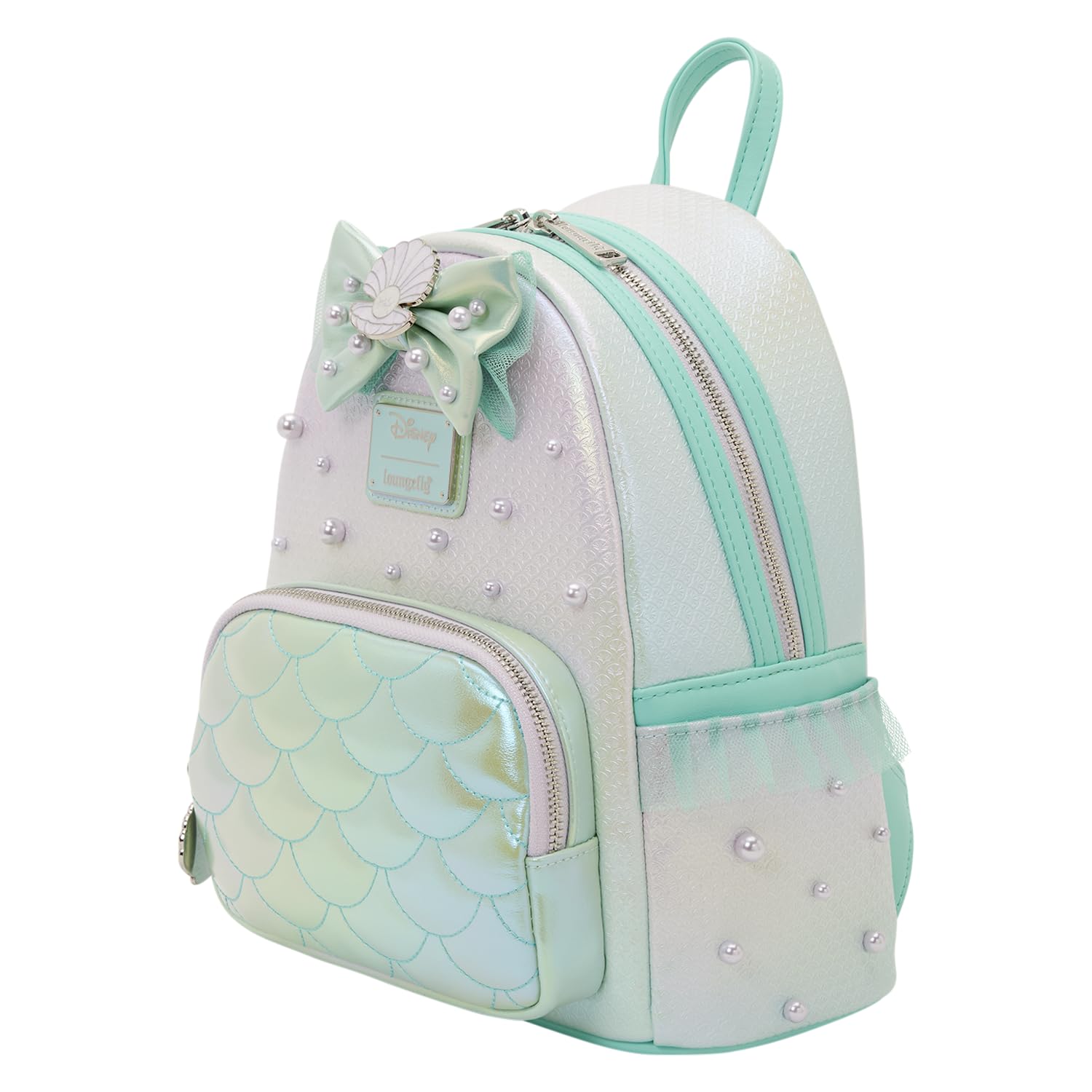 Loungefly Disney The Little Mermaid Iridescent Pearl Mini Mochila - April 2026