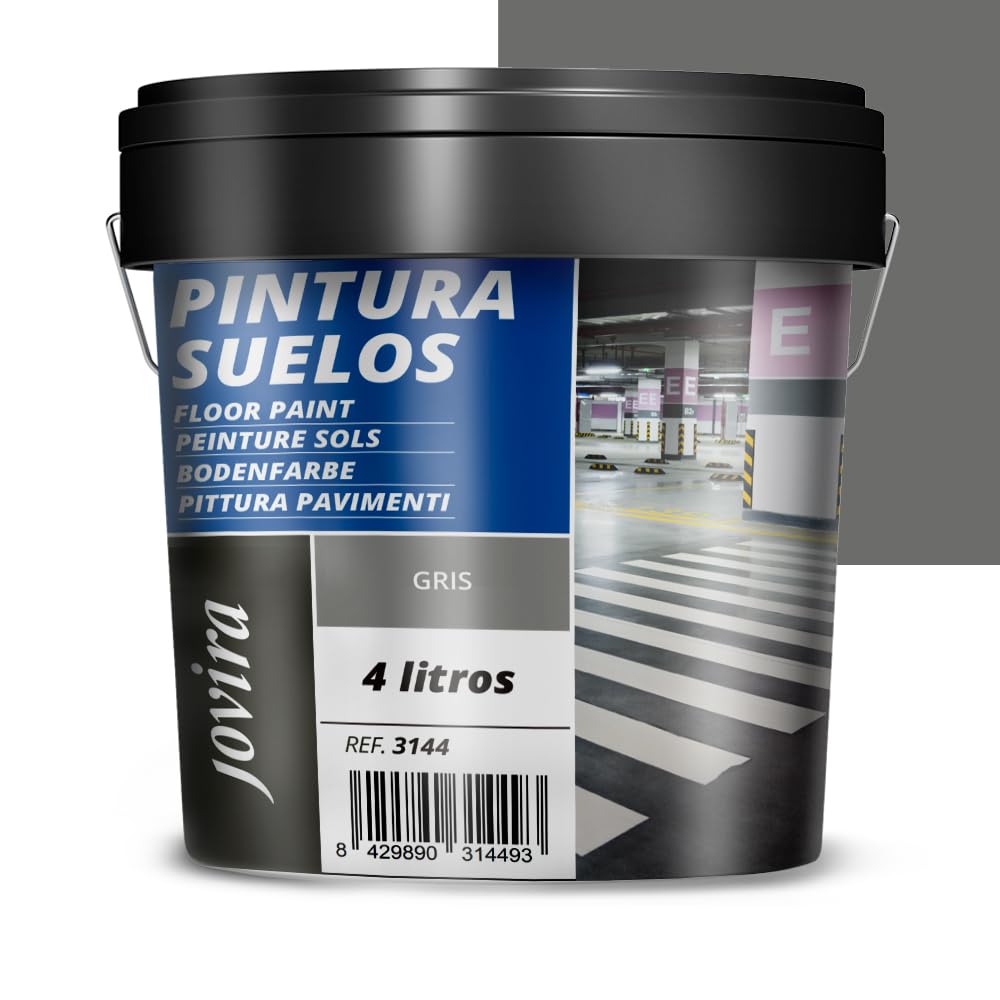 JOVIRA PINTURAS Peinture Sols Garages 4L Gris Mat Béton Asphalte Ciment