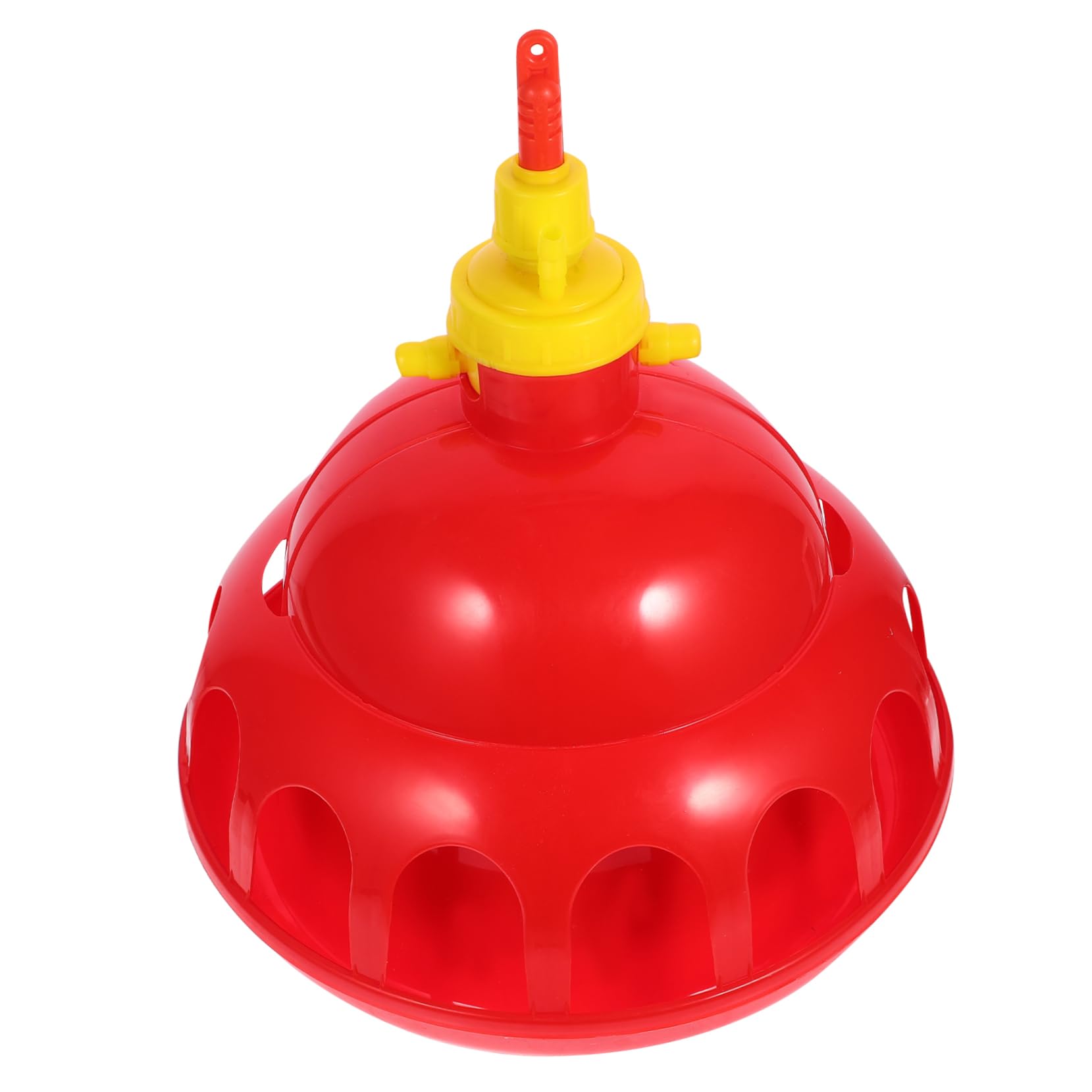 Abbeveratoio per Pollame Automatico in Pp Rosso per Quaglie e Galline | Beverini per Galline Automatico, Facile da Usare e Sicuro, per Fattoria e Negozio