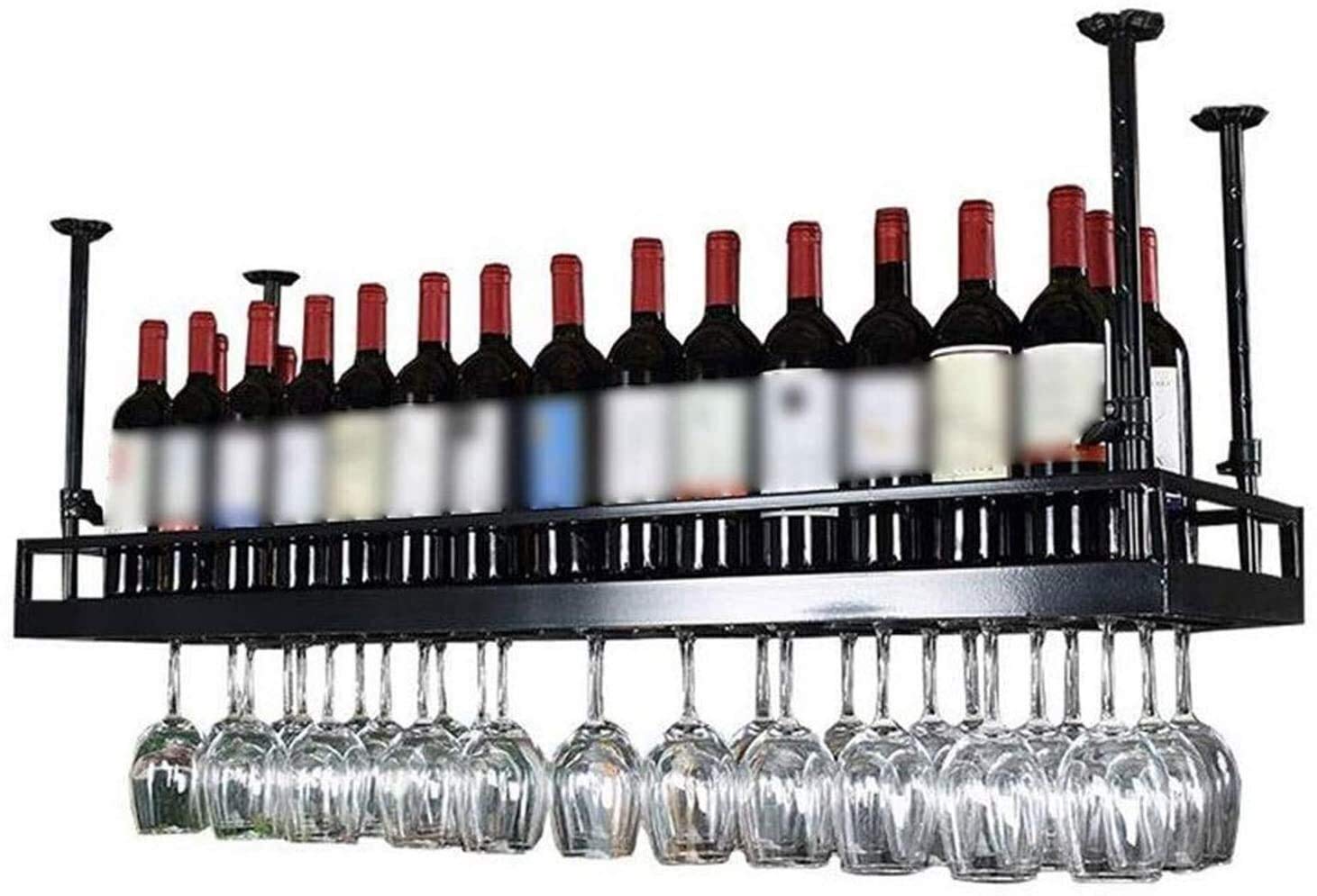 Casier à verres à vin suspendu pour libérer de l'espace et éviter la casse