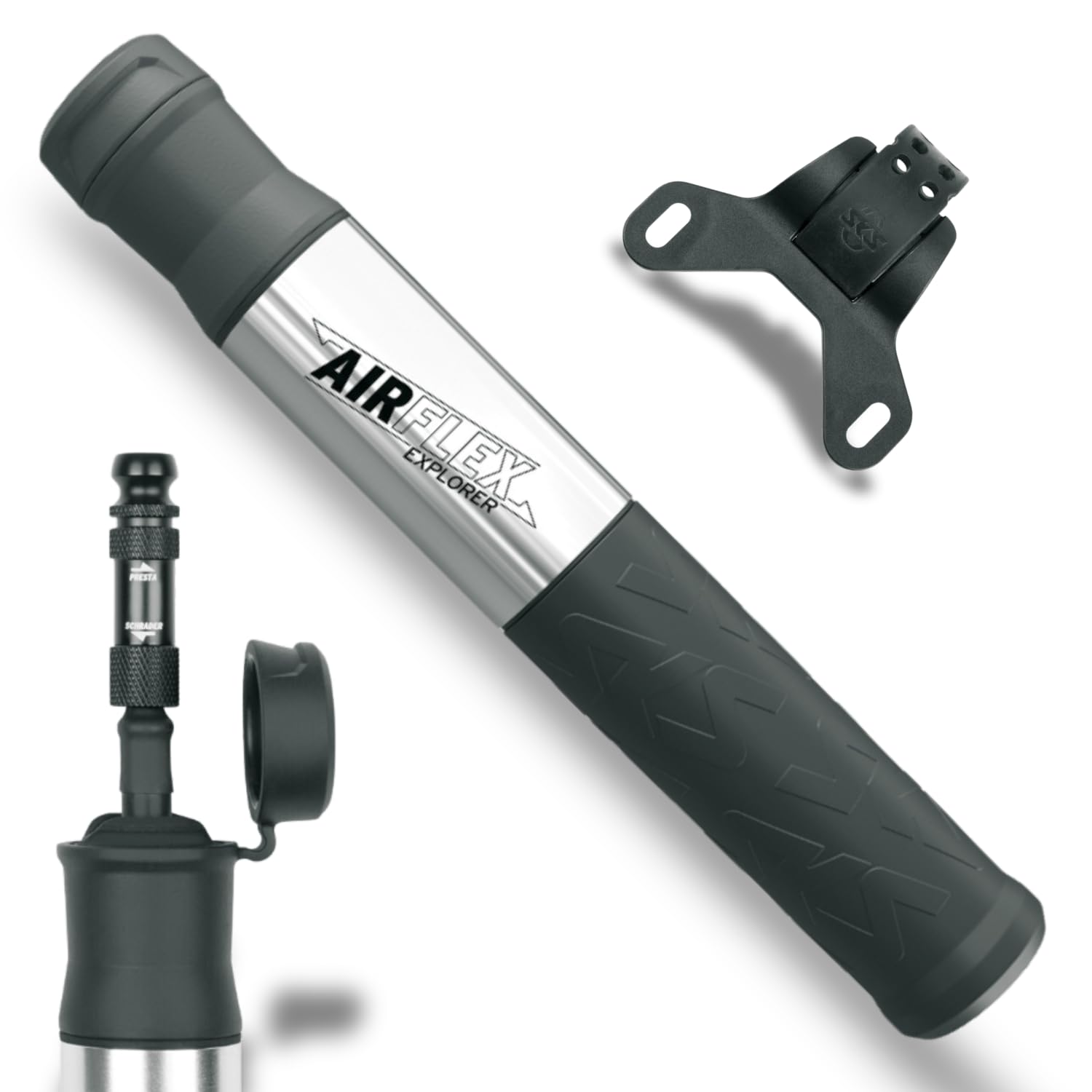 Pompe à Vélo Zefal 310-380mm - Presta/Schrader - Flexibles - Fabriquée En France